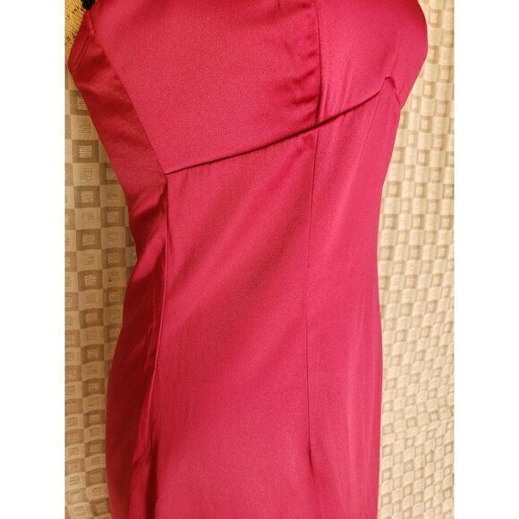 Woman's Strapless Mini Dress Prom Cocktail Party Dress Red Medium NWOT - Picture 7 of 7